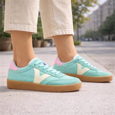 Victoria Berlin T Toe Gumsole Trainer - Aqua